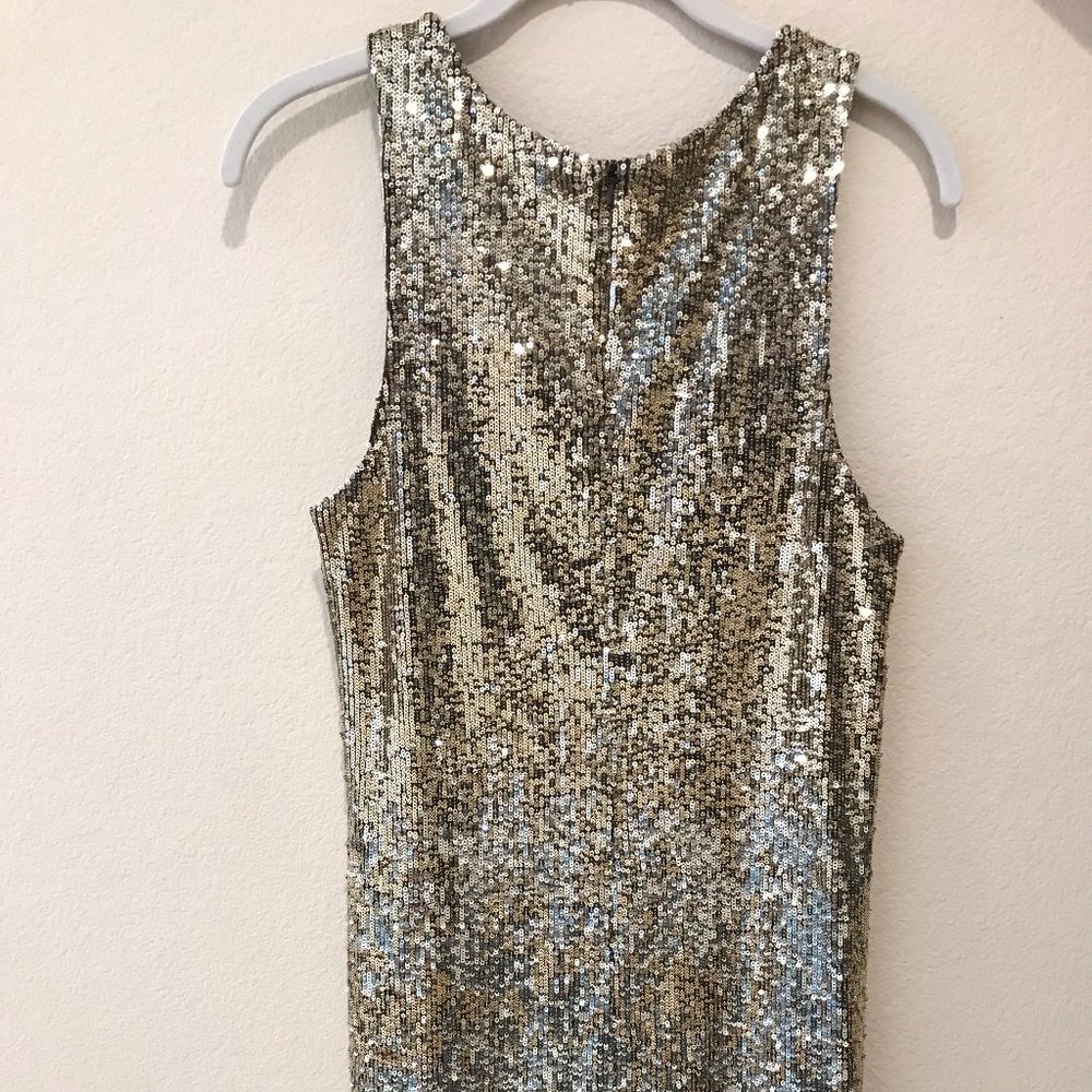 SOLD Tory Burch Gold Sequin Dress - Picture 5 of 5